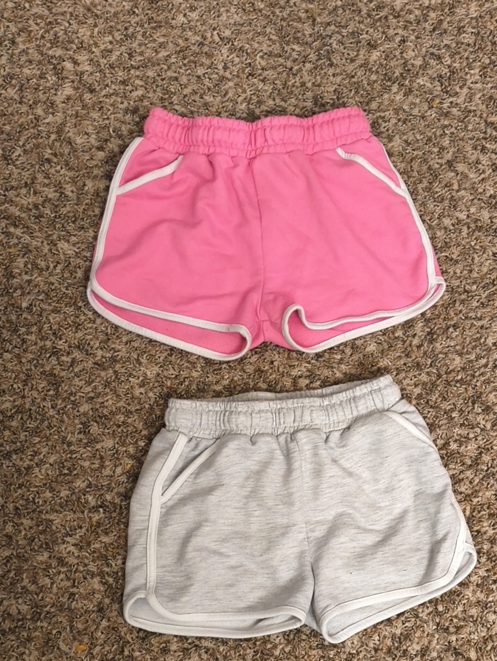Primark Pink and Light Gray Athletic Shorts Duo